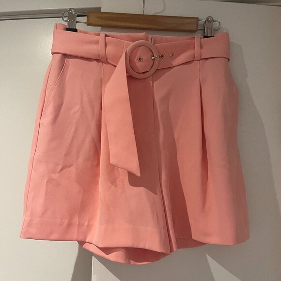 Pink Ever New Belted Dress Shorts - Picture 1 of 3